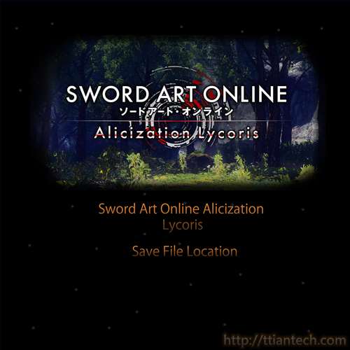 【Game】Saving Folder for SAO Alicization Lycoris CODEX