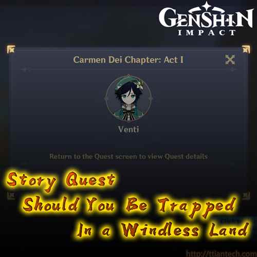 【Genshin】 Should You Be Trapped In a Windless Land