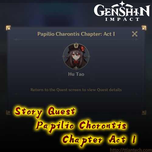 【Genshin】 Papilio Chorontis Chapter Act 1