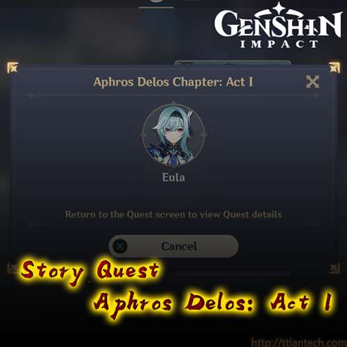 【Genshin】 Aphros Delos Chapter Act 1